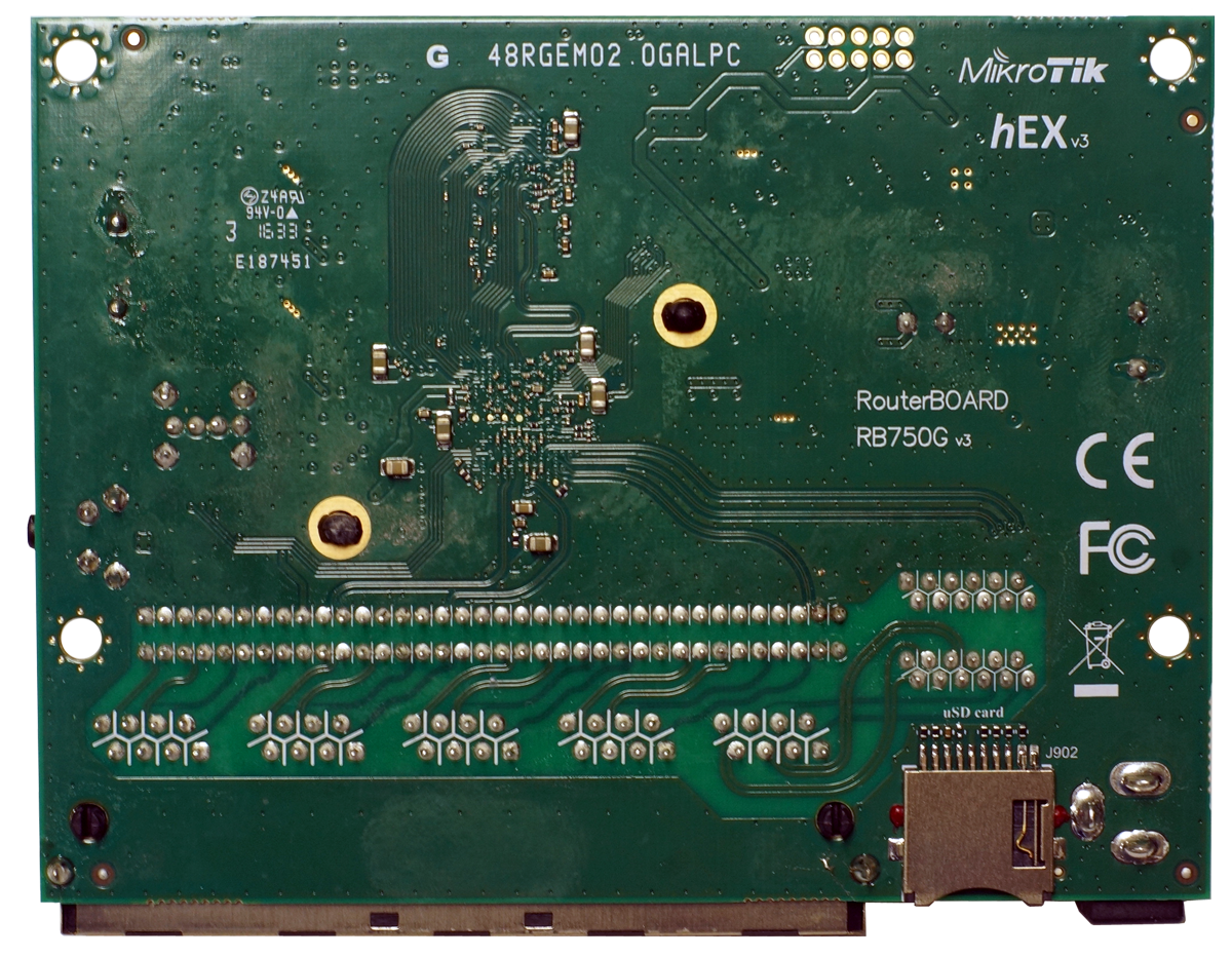 Mikrotik RouterBoard hEX RB/750Gr3 RB750Gr3 (was RB750G) 5 port 10/100