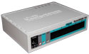 Mikrotik RouterBoard RB/750 RB750  5 port 10/100 switch and/or router in molded plastic case with power supply
