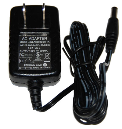 12POW-6-US Mikrotik 12vdc, 6 watt universal switching power supply wirth 2.1mm DC plug and Type A USA plug