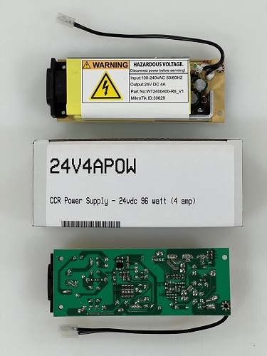 Mikrotik 24V4APOW (WT2400400) 24vdc 96 watt (4 amp) open frame switching power supply with Molex DC plug - replacement PSU for Mikrotik Cloud Core Routers