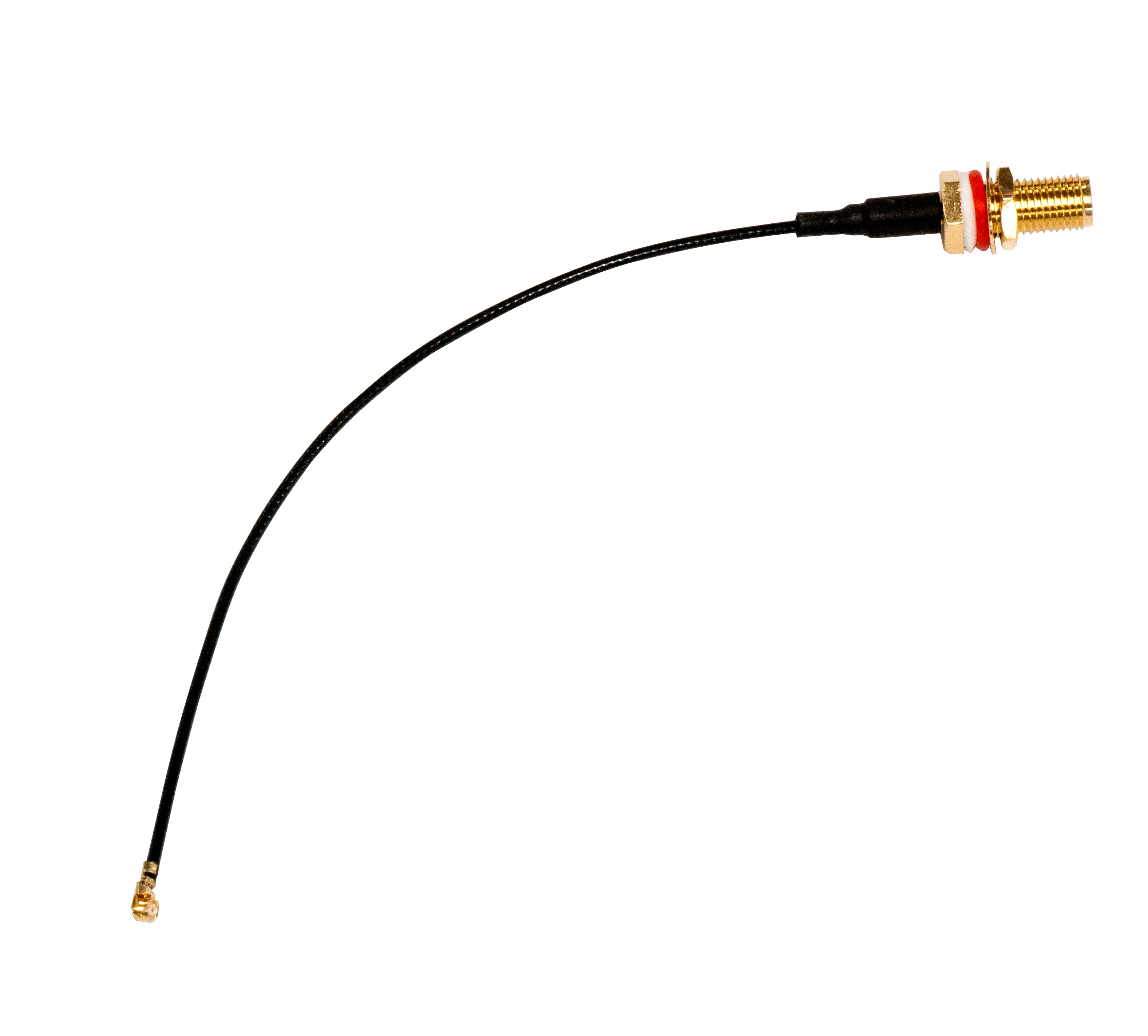 ACSMAUFL U.fl-SMA female pigtail, that can be used to connect your LTE card to an external antenna.  5.25 inches (130mm) long.