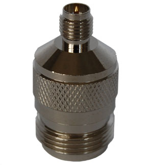 RPSMA Female to N Female Adapter. Gold Plated Contacts