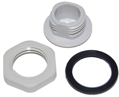 ARC-IX9010B01 N Hole Plastic Plug with Gasket and Nut - ARC Wireless