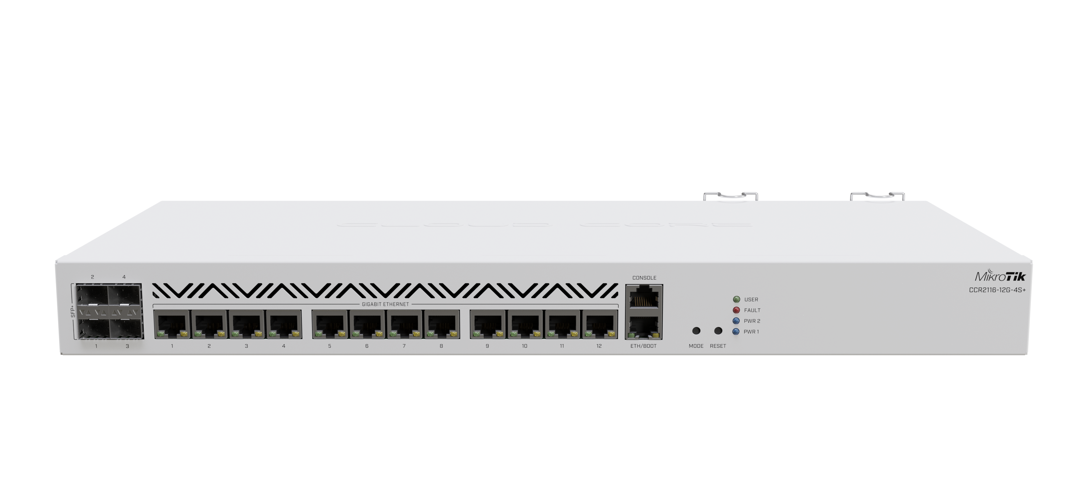 Mikrotik CCR2116-12G-4S+ with 16 cores running at 2 GHz, 16Gb of DDR4 RAM! - New!