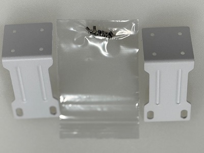 RM-KIT-CRS504-8 OEM Mikrotik Rack Mount Kit for CRS504-4XQ-IN or CRS510-8XS-2XQ-IN- white finish with screw kit