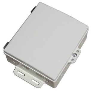 DCE-ANT5819 5GHz 19dBi V-polarity Antenna Hinged Door with DCE-7x6x2 NEMA6 Weatherproof Die Cast Aluminum Enclosure