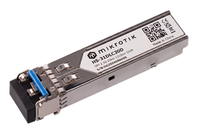 Mikrotik HS-31DLC20D SFP module 1.25G/2.5G SM 20km 1310nm with dual LC-type connector and DDM