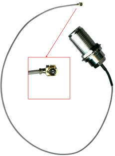 AC/UFL Mikrotik 14.5 inch (365mm) Hirose U.fl-Nfemale pigtail cable - long