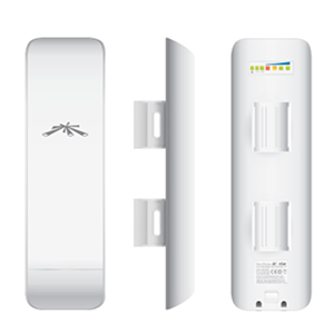 NSM2 NanoStationM2 MIMO Ubiquiti 2.4GHz 802.11n CPE Featuring Adaptive Antenna Polarity (AAP) Technology, FCC Approved