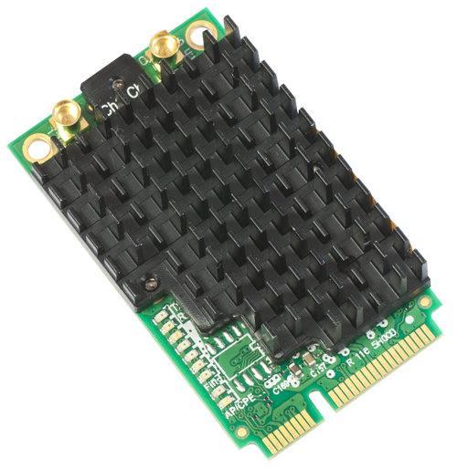 R11e-5HacD Mikrotik 802.11ac High Power Dual Chain MiniPCIe card - 500mw output Atheros QCA9882 chipset -New!