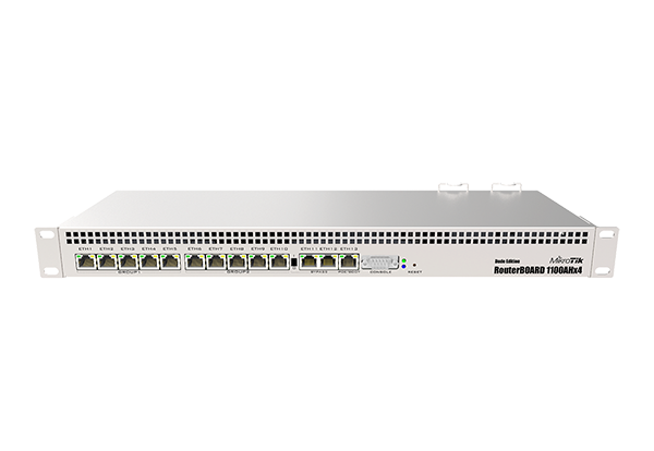 Mikrotik RouterBoard RB1100Dx4 RB1100AHx4 Dude Edition complete Extreme Performance Router with 13-10/100/1000 ethernet ports and RouterOS Level 6 license - New!