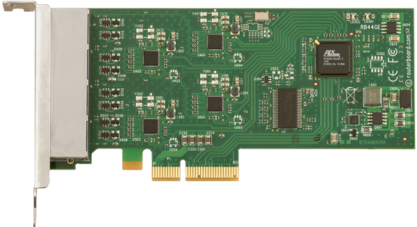 RB44Ge Mikrotik RouterBOARD RB44G PCIe 4-port Gigabit Ethernet adapter (Atheros AR8131/M Chipset)