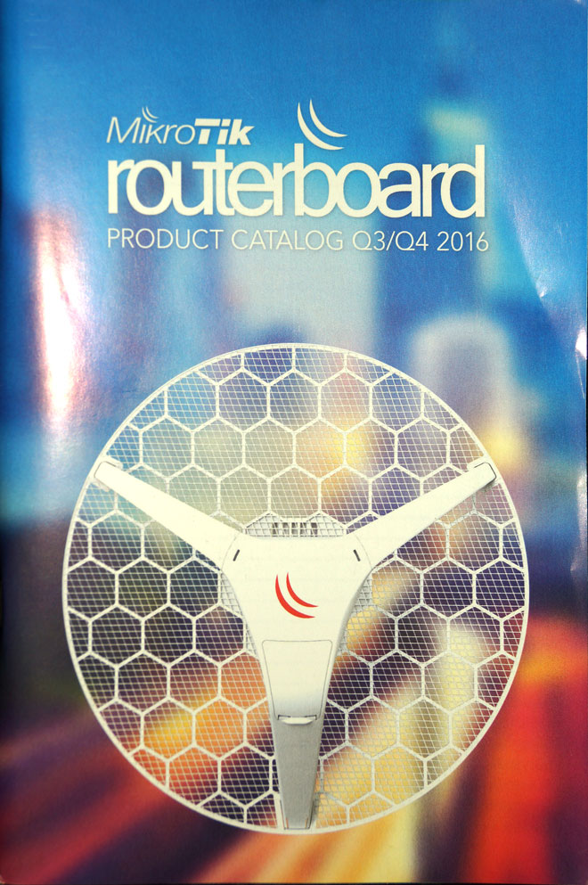 Mikrotik RouterBoard Brochure Q3/Q4-2016 Color Catalog showing all current and new Mikrotik Products