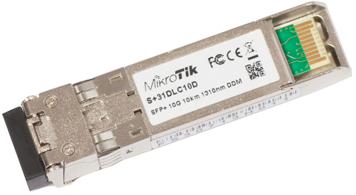 MIkrotik S+31DLC10D 10G SFP+ Single Mode 10 km 1310 nm Dual LC