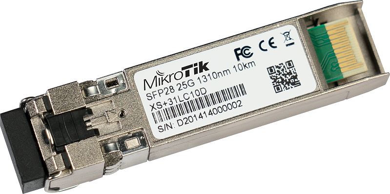 Mikrotik XS+31LC10D - A combined 1.25G SFP, 10G SFP+ and 25G SFP28 module - New!