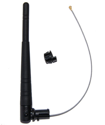 AC/SWI-UFL 2.4-5.8 GHz 2.5dBi/5.5dBi Omnidirectional Swivel Antenna with cable and U.fl connector (for indoor use)
