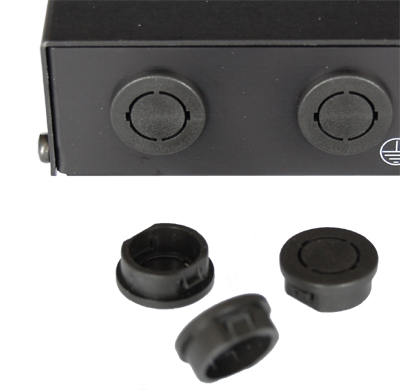 Mikrotik RouterBoard Black Plastic Plugs for Indoor Case Antenna Holes - Universal type