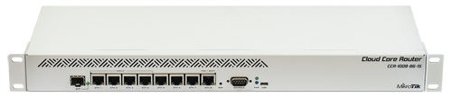 Mikrotik RouterBoard CCR1009-8G-1S High Performance Cloud Core Router with 8-10/100/1000 ethernet ports, 1 SFP port and RouterOS Level 6 license - New!