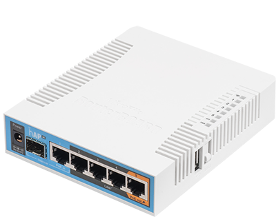 Mikrotik RouterBoard hAP ac RB962UiGS-5HacT2HnT-US 5 port 10/100/1000 switch/router SOHO AP with dual radios - New!