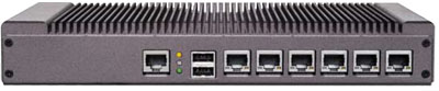 Roc-Box D510 - a high performance router with 1.66GHz Intel Atom Dual-Core CPU,  2.0GB RAM, 6 Gig ethernet ports, 1U router with Mikrotik RouterOS version 5.x