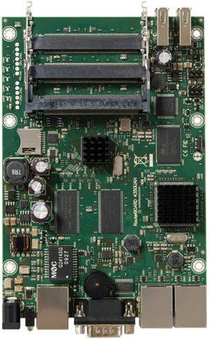 RB/435G RB435G Mikrotik RouterBOARD 435G with Atheros AR7161 680MHz Network CPU, 256MB DDR RAM and RouterOS Level 5