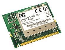 R52 Mikrotik 802.11a/b/g MiniPCI card - 79mw output Atheros - AR5414 chipset