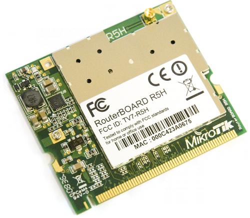 R5H Mikrotik 802.11a High Power MiniPCI card - 320mw output Atheros AR5414A chipset MMCX connector