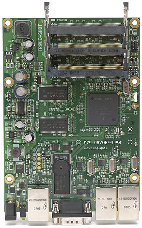 RB/333 RB333 Mikrotik RouterBOARD 333 with PowerPC E300 266/333MHz CPU, 64MB DDR RAM RouterOS L4 - EOL (End of Life)