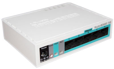 Mikrotik RouterBoard hAP RB951Ui-2nD low cost 5 port 10/100 switch/router SOHO with 100mW 2.4GHz 802.11n AP - New!