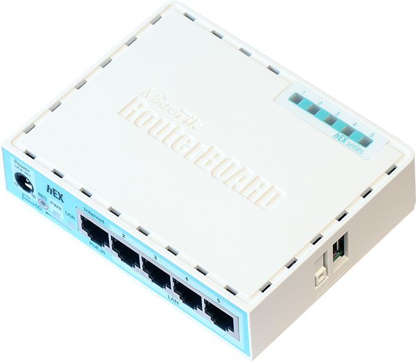 Mikrotik RouterBoard hEX RB/750Gr3 RB750Gr3 (was RB750G) 5 port 10/100/1000 switch and/or router in molded plastic case with power supply - New!