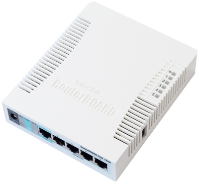 Mikrotik RouterBoard RB/751 RB751  5 port 10/100 switch/router SOHO with 2.4GHz 802.11n high power AP