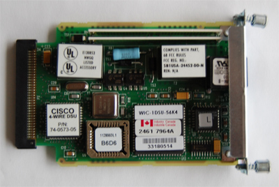 Cisco  wic-1dsu-56k4  1-port 4-wire 56k/64k csu/dsu interface card