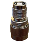 RPTNC Male to N Male Adapter. Gold Plated Contacts