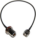 CA100-NFB-RTNCM-12 RP-TNC Male to N-Female bulkhead pigtail cable  12 inches (310mm) long