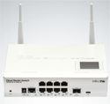 Mikrotik Cloud Router Switch CRS109-8G-1S-2HnD-IN complete 1 SFP port plus 8 port 10/100/1000 layer 3 switch and router with onboard radio assembled with case and power supply - New!