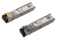 Mikrotik HS-2733LC20D - A pair of 1G/2.5G BiDi SFP modules for reliable single-mode connectivity while using only one fiber strand