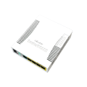 Mikrotik RouterBoard CSS106-1G-4P-1S (aka RB260GSP) Smart Gigabit Switch with five-10/100/1000 ethernet ports, POE output, one SFP port, and SwOS