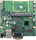 RB/411AH RB411AH Mikrotik RouterBOARD 411AH with Atheros AR7161 680MHz Network CPU (overclock to 800MHz), 64MB DDR RAM, 1 LAN, 1 miniPCI, 64MB NAND with RouterOS L4 - New