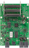 RB433L RB/433L Mikrotik RouterBOARD 433 with 300MHz Atheros CPU, 64MB DDR RAM, 3 LAN, 3 miniPCIe, NAND, RouterOS L4