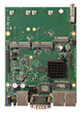 RBM33G Mikrotik RouterBOARD M33G with MediaTek MT7621A Dual Core 880MHz CPU, 256MB DDR3 RAM, 3 Gigabit LAN, 2 miniPCIe, 2 SIM slots, 1 USB 3.0, 1 RS232 serial port, 16MB NAND with RouterOS L4 - New!