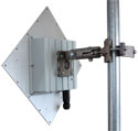 Assembled Outdoor Radio - ARC Wireless 5GHz 23dBi antenna, LED window, Mikrotik RouterBoard, radio, and POE supply