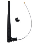 AC/SWI-UFL 2.4-5.8 GHz 2.5dBi/5.5dBi Omnidirectional Swivel Antenna with cable and U.fl connector (for indoor use)