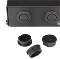 Mikrotik RouterBoard Black Plastic Plugs for Indoor Case Antenna Holes - Universal type