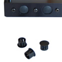 Black Plastic Plugs for Mikrotik RouterBoard Antenna Holes - 12 pieces - swivel-type