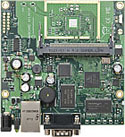 RB/411 RB411 Mikrotik RouterBOARD 411 with 300MHz AR7130 CPU, 32MB DDR RAM, 1 LAN, 1 miniPCI, 64MB NAND with RouterOS L3